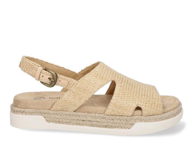 Women's Bella Vita Kato Sandals in Natural Woven color