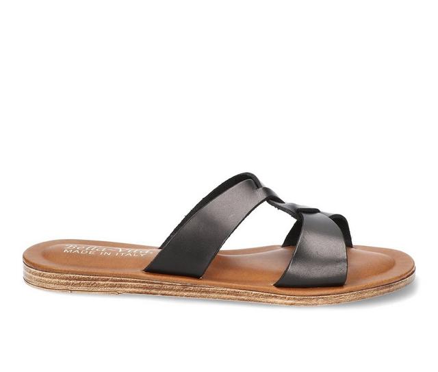 Women's Bella Vita Italy Dov Sandals in Black color