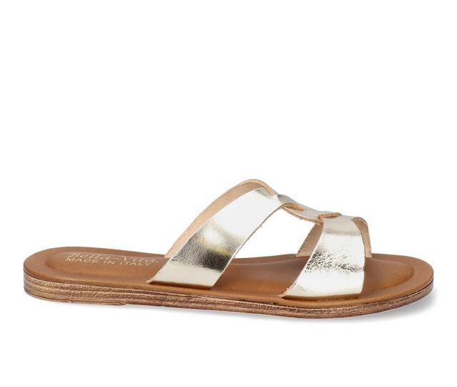 Women's Bella Vita Italy Dov Sandals in Champagne color