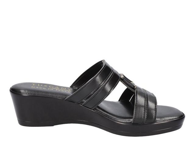 Women's Tuscany by Easy Street Anzola Wedges in Black color