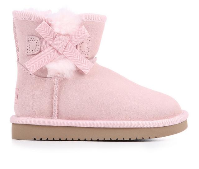 Girls' Koolaburra by UGG Toddler & Little Kid Victoria Mini Winter Boots in Silver Pink color