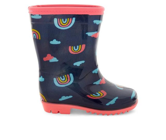 Girls' Carters Toddler & Little Kid Rain Boots in Navy color