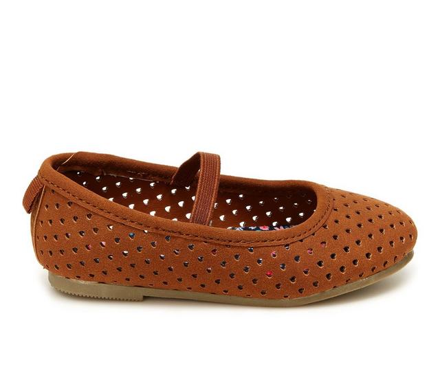 Girls' Carters Toddler & Little Kid Easton Mary Jane Flats in Brown color