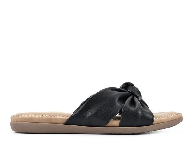 Women's Cliffs by White Mountain Favorite Sandals in Black/Smooth color