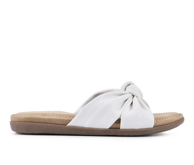 Women's Cliffs by White Mountain Favorite Sandals in White/Smooth color