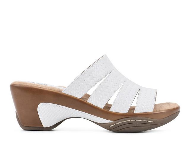 Women's White Mountain Valora Heeled Dress Sandals in White color