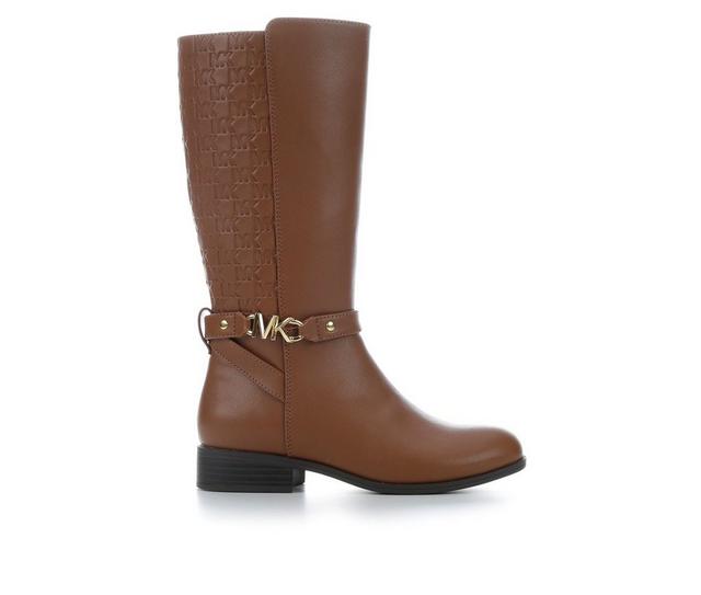 Girls' MICHAEL KORS Little Kid & Big Kid Finley Drake Knee-High Boots in Caramel/Gold color