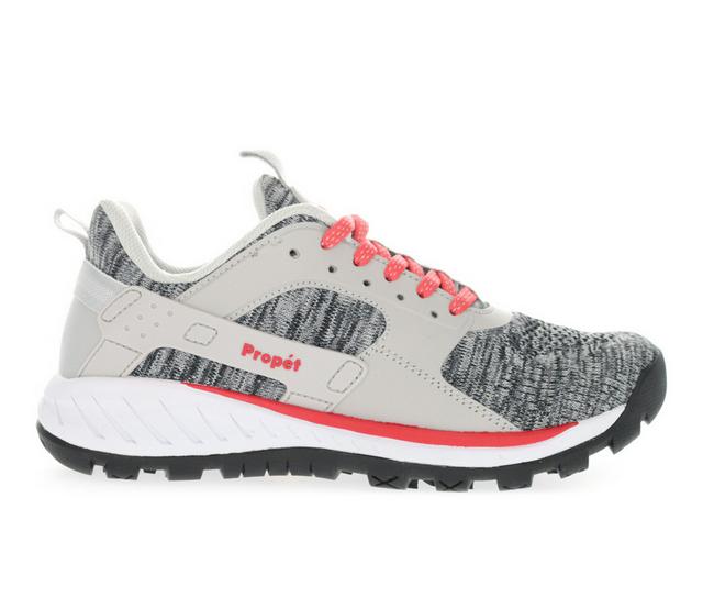 Women's Propet Visper Trail Shoes in Light Grey color