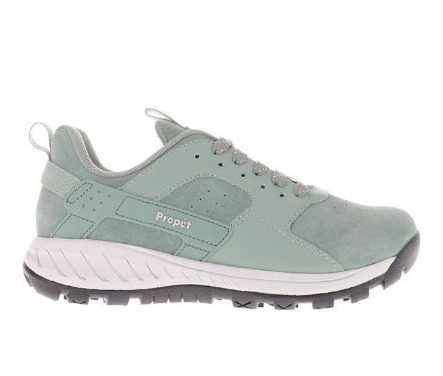 Women's Propet Visper Trail Shoes in Lily Pad Suede color