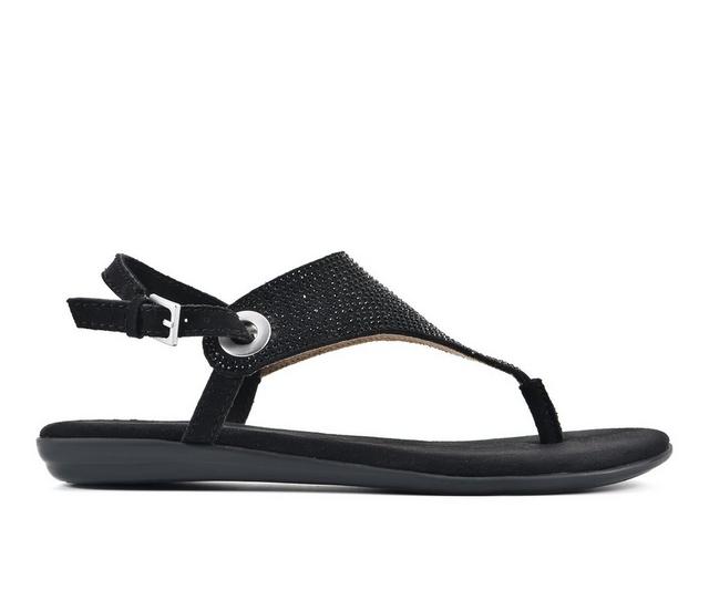 Women's White Mountain London 2 Sandals in Black color