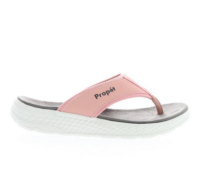 Women's Propet TravelActiv FT Water-Ready Flip-Flops in Pink color