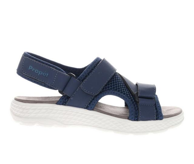 Women's Propet TravelActiv Sport Water-Ready Sandals in Navy color