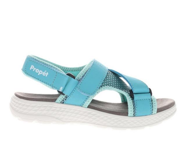 Women's Propet TravelActiv Sport Water-Ready Sandals in Teal color