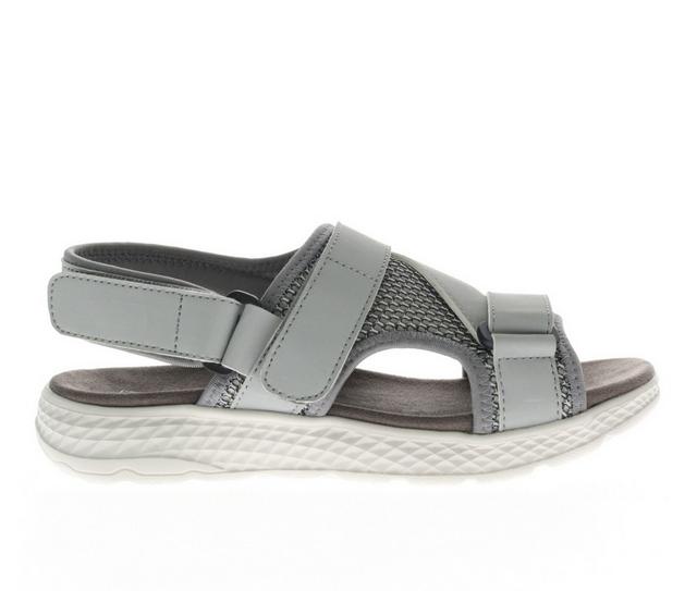 Women's Propet TravelActiv Sport Water-Ready Sandals in Silver color