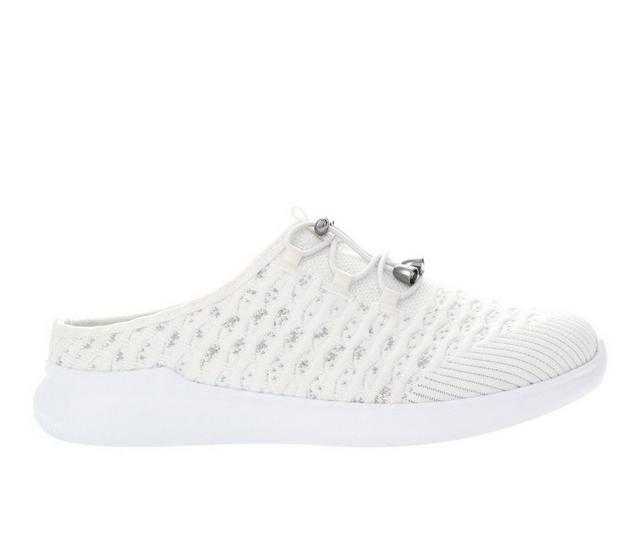 Women's Propet TravelBound Slide Sneakers in White Daisy color