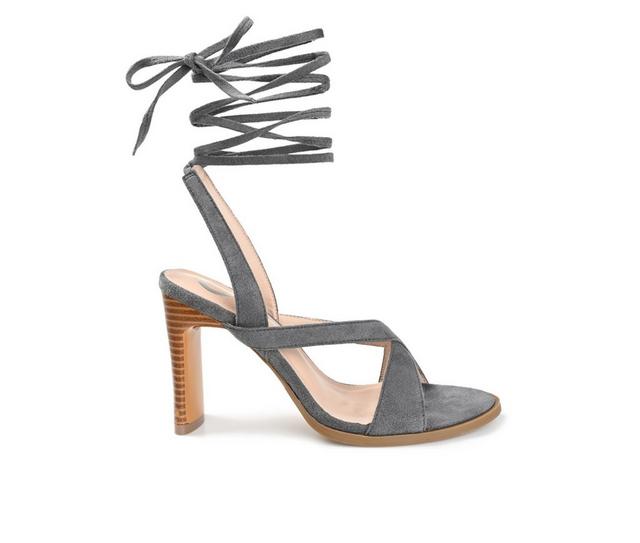 Women's Journee Collection Adalee Dress Sandals in Grey color