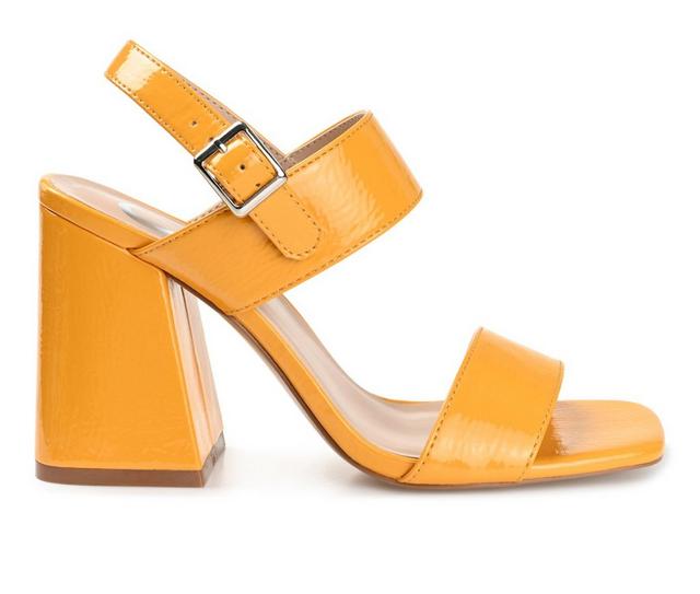 Women's Journee Collection Adras Dress Sandals in Orange color