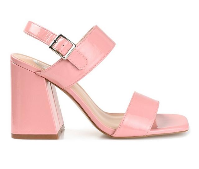 Women's Journee Collection Adras Dress Sandals in Pink color