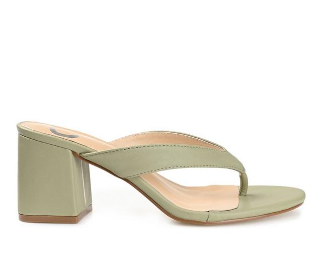 Women's Journee Collection Alika Dress Sandals in Olive color