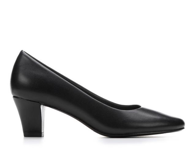 Women's Easy Street Ballari Pumps in Black Smooth color