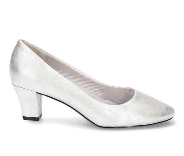 Women's Easy Street Ballari Pumps in Silver color