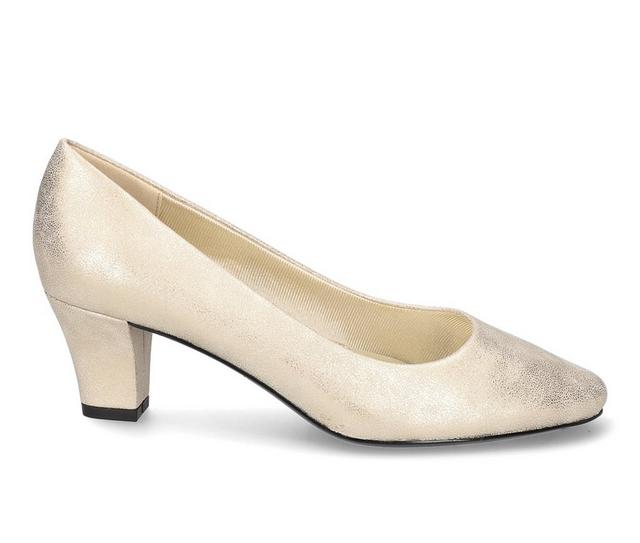 Women's Easy Street Ballari Pumps in Soft Gold color