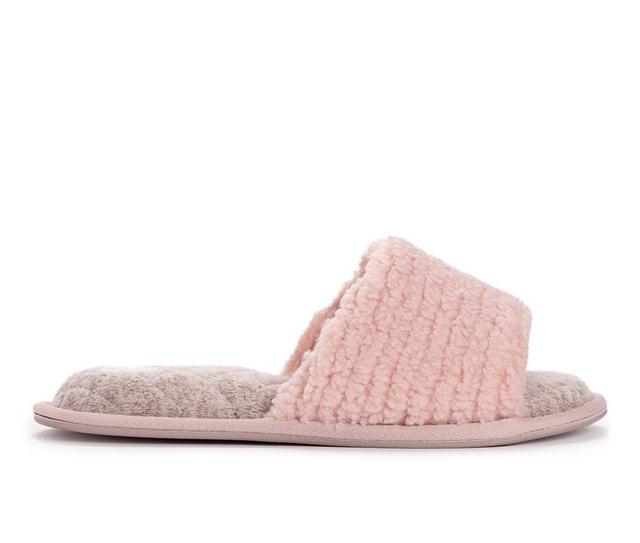 MUK LUKS Sariah Slippers in Pink color