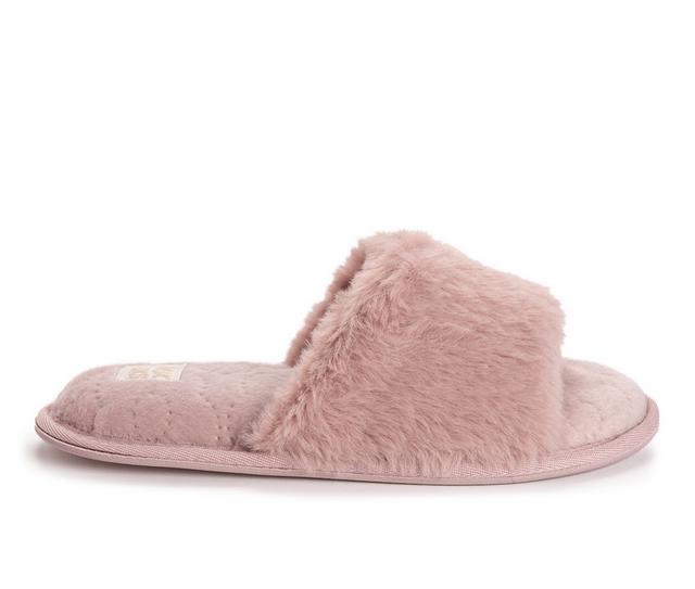 MUK LUKS Sariah Slippers in Mauve color