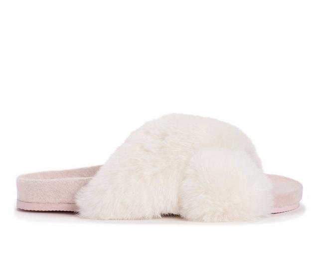 MUK LUKS Hydrangea Slippers in Light Pink color