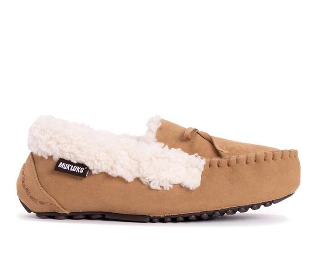 MUK LUKS Jayla Slippers in Camel color