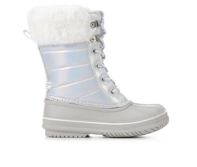 Girls' London Fog Little Kid & Big Kid Downing Court Winter Boots in Silver color
