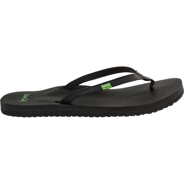 Women's Sanuk Yoga Joy Flip-Flops in BLK color