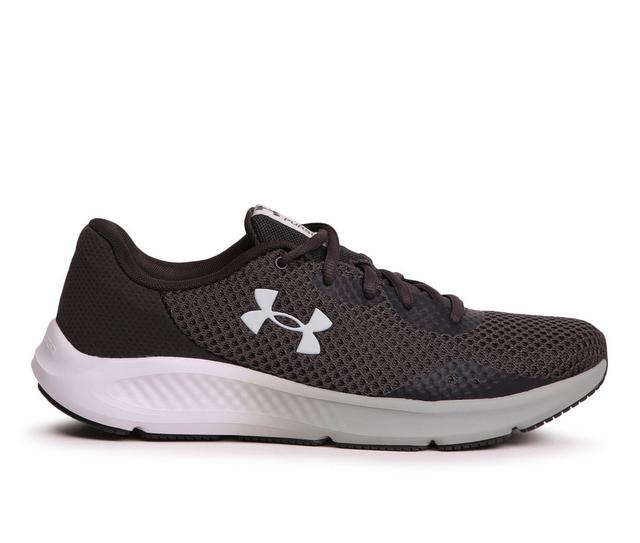 Women's Under Armour Charged Pursuit 3 Running Shoes in Grey/Illus color