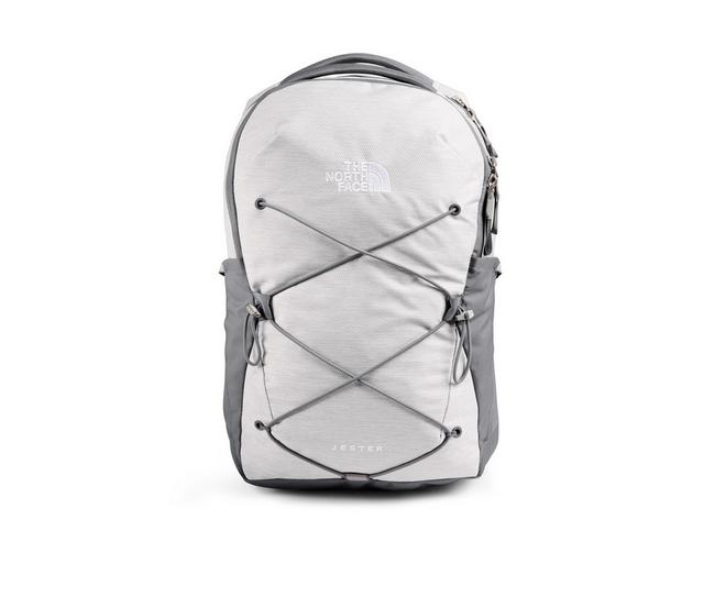 NORTH FACE Jester Backpack in WHITE METALLIC color