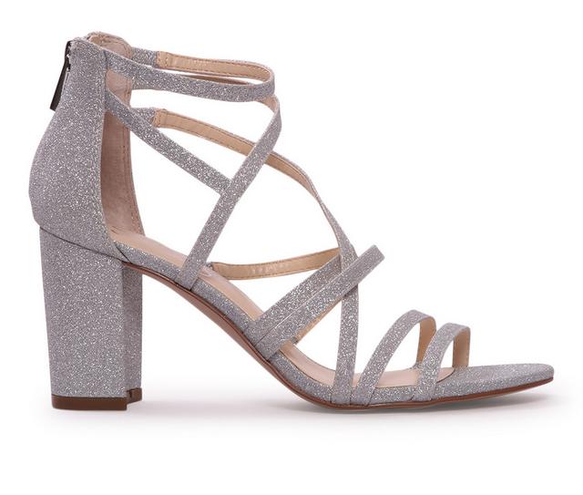 Women's Jessica Simpson Stassey Dress Sandals in Silver color