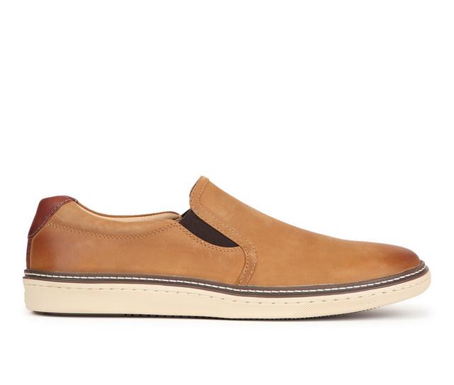 Men's Johnston and Murphy McGuffy Slip-On Shoes in Tan color