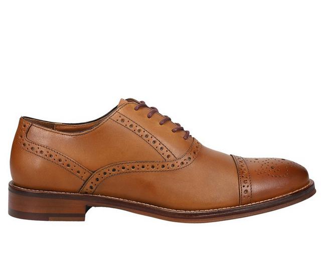 Men's Johnston and Murphy Conrad Dress Shoes in Tan color