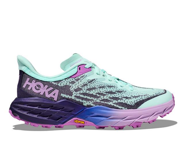 Women's Hoka One One Speedgoat 5 Trail Running Shoes in Sunlit Ocean color