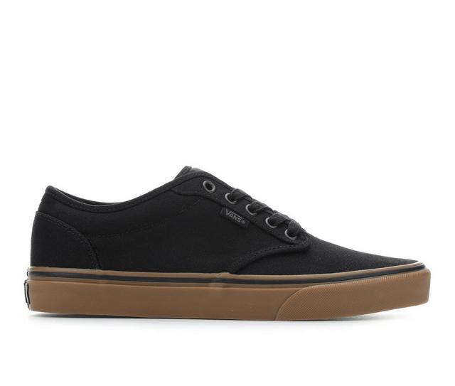 Men's Vans Atwood Skate Shoes in Black/Gum color