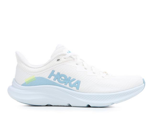 Women's Hoka Solimar Running Shoes in White/Blue color