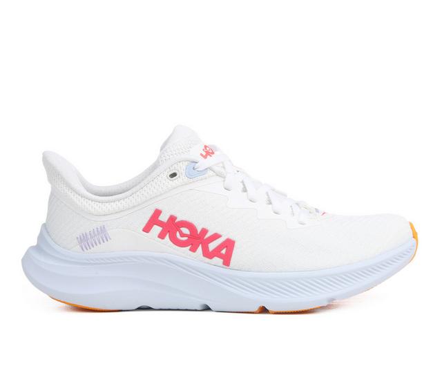 Women's Hoka Solimar Running Shoes in White Sea Ice color