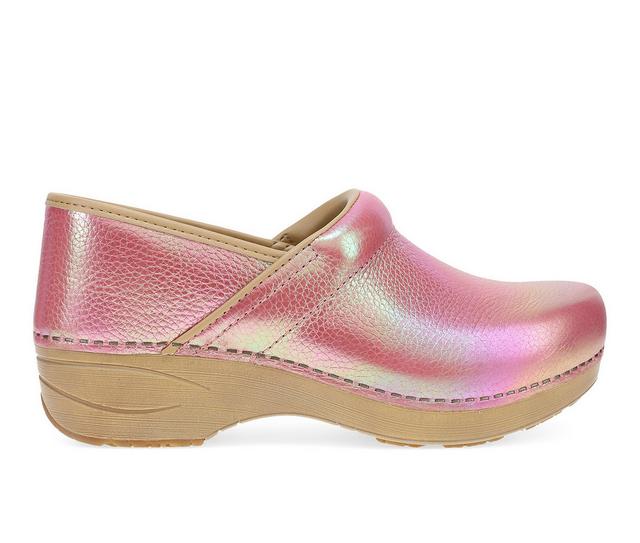 Women's Dansko XP 2.0 Wedge Clogs in Pink Iridescent color