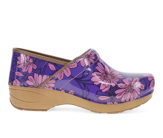 Women's Dansko XP 2.0 Wedge Clogs in Purple Bloom color