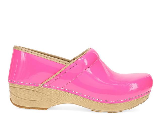 Women's Dansko XP 2.0 Wedge Clogs in Pink Neon color