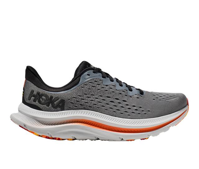 Men's Hoka Kawana Running Shoes in Black/Rock color