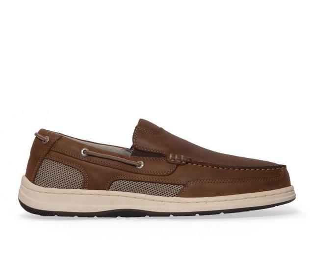 Men's Dockers Tiller Boat Shoes in Dark Tan color