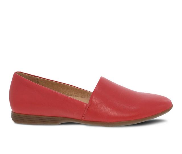 Women's Dansko Larisa Loafers in Poppy Red color