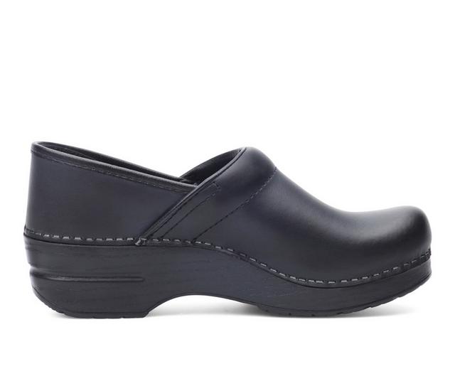 Women's Dansko Professional Clogs in Black Box color
