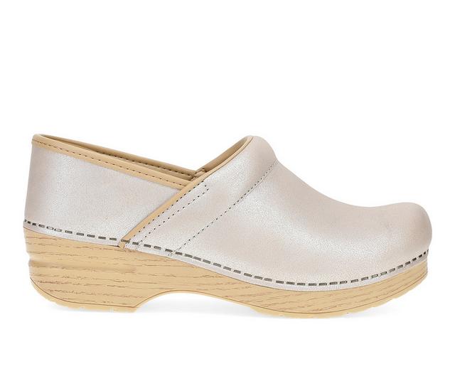 Women's Dansko Professional Clogs in Pearl color