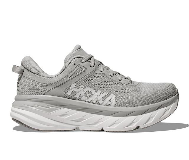 Men's Hoka One One Bondi 7 Running Shoes in Harbor Mist color